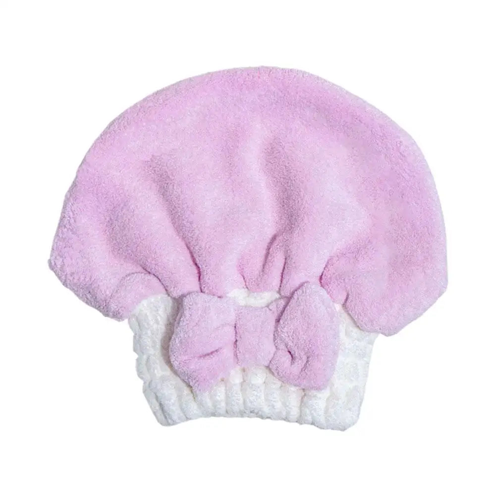 Microfiber Hair Drying Towels Head Wrap with Bow-Knot Shower Cap Hair Turban HairWrap Bath Cap for Curly Long Wet Hair Gift 2026