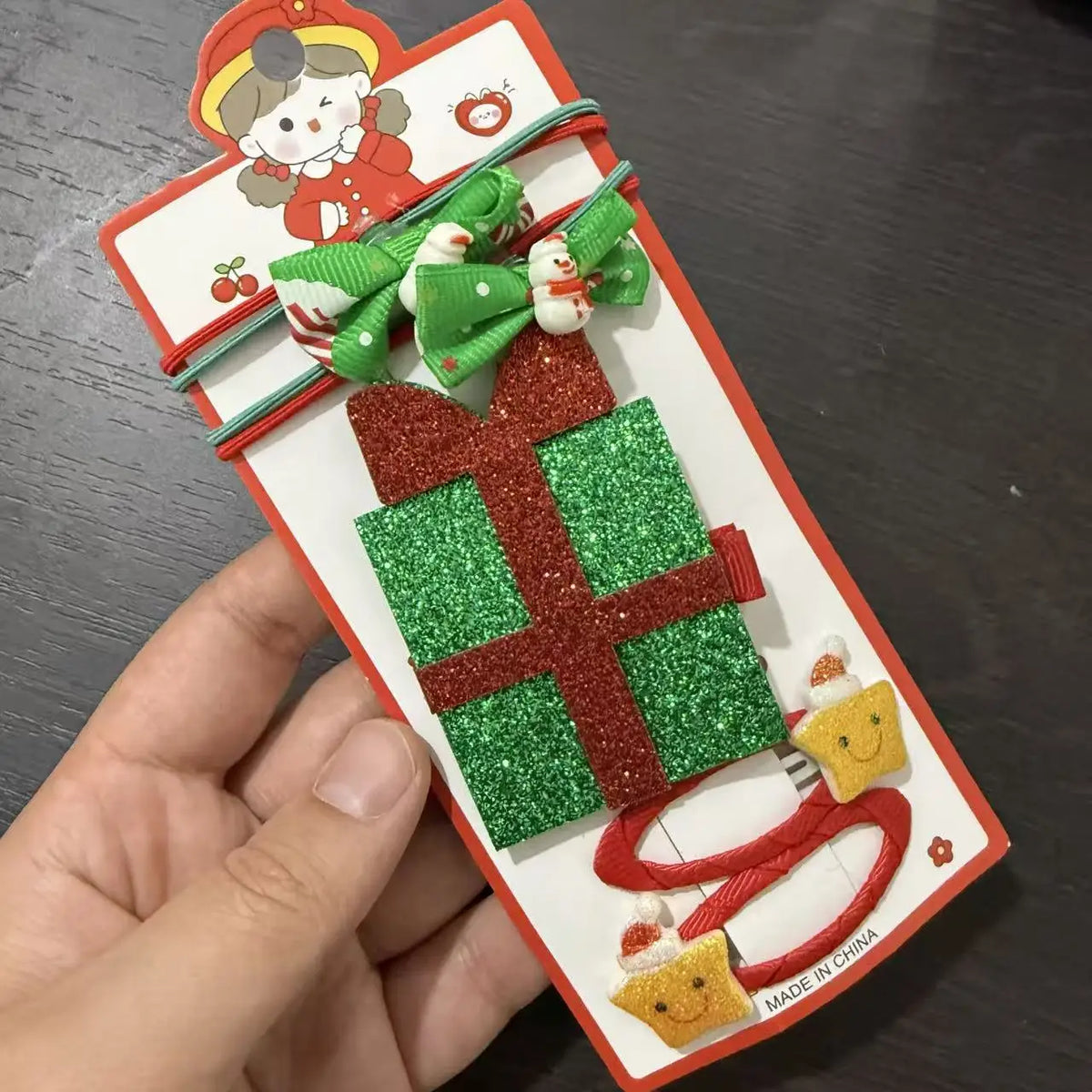 Cute Christmas New Year Hairpins Set Children Girls Gift Bangs Hair Clips Pins Accessories Hairclip Headwear Headdress Ornament