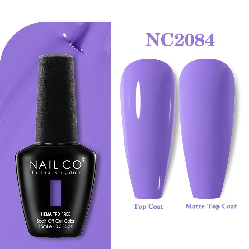 NAILCO 15ml TPO-Free Nail Gel Polish Vernis Semi Permanent Nails Art Manicure Design Hybrid Remover Gel Top Coat Ongle Gel UV