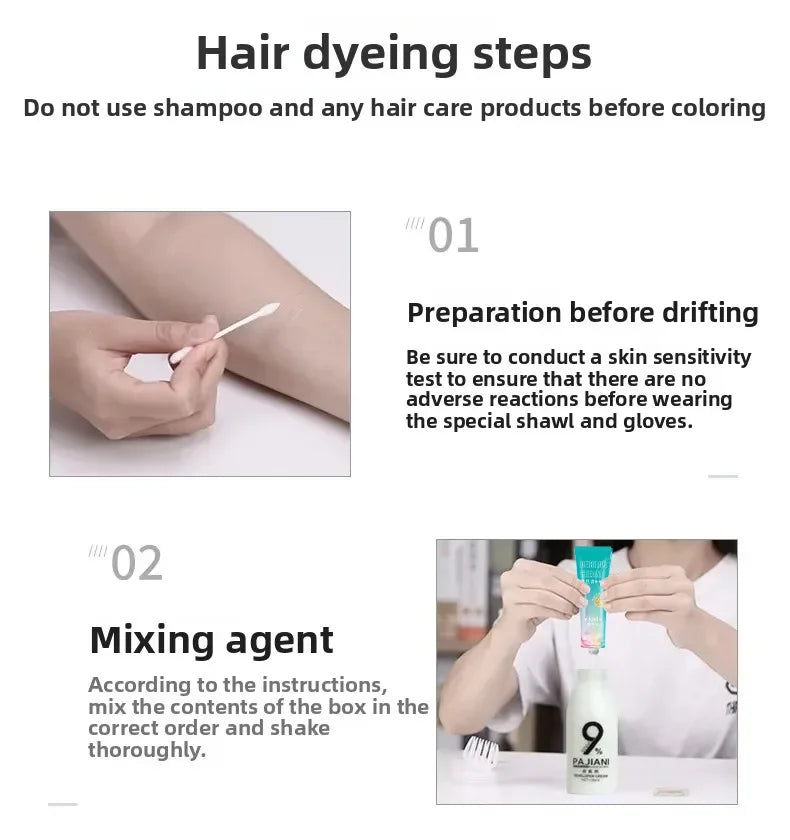 9 Degrees Hair Bleach Color Fading Paste White Gold Tasteless Bleaching Agent for Salon Home Use Professional Styling