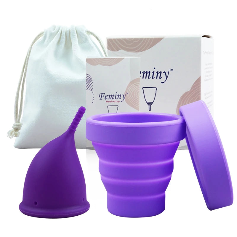 Menstrual Cup Sterilizer Kit Female Medical Silicone Certified Menstrual Cup Lady Health Product Care Product Menstrual Bowls