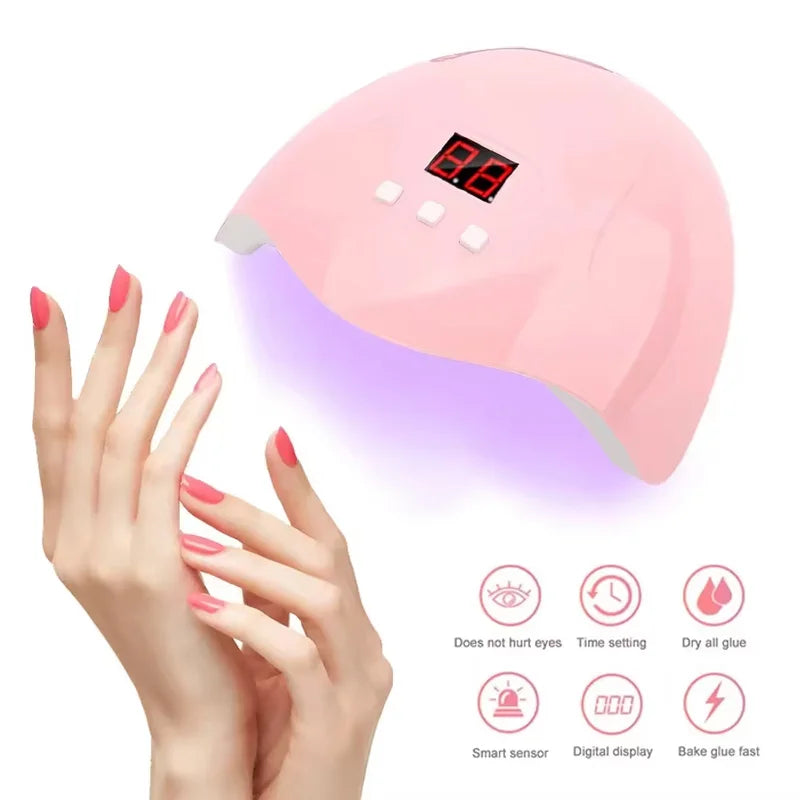 Hot Nail Dryer Machine Portable USB Cable Home Use Nail Lamp For Drying Curing Nails Varnish with 18pcs Beads UV LED Lamp