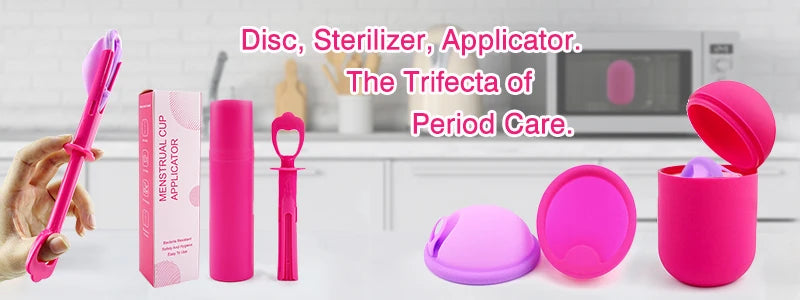 Menstrual Disc Woman Personal Health Set Medical Silicone Menstrual Disk With Intimate Wash