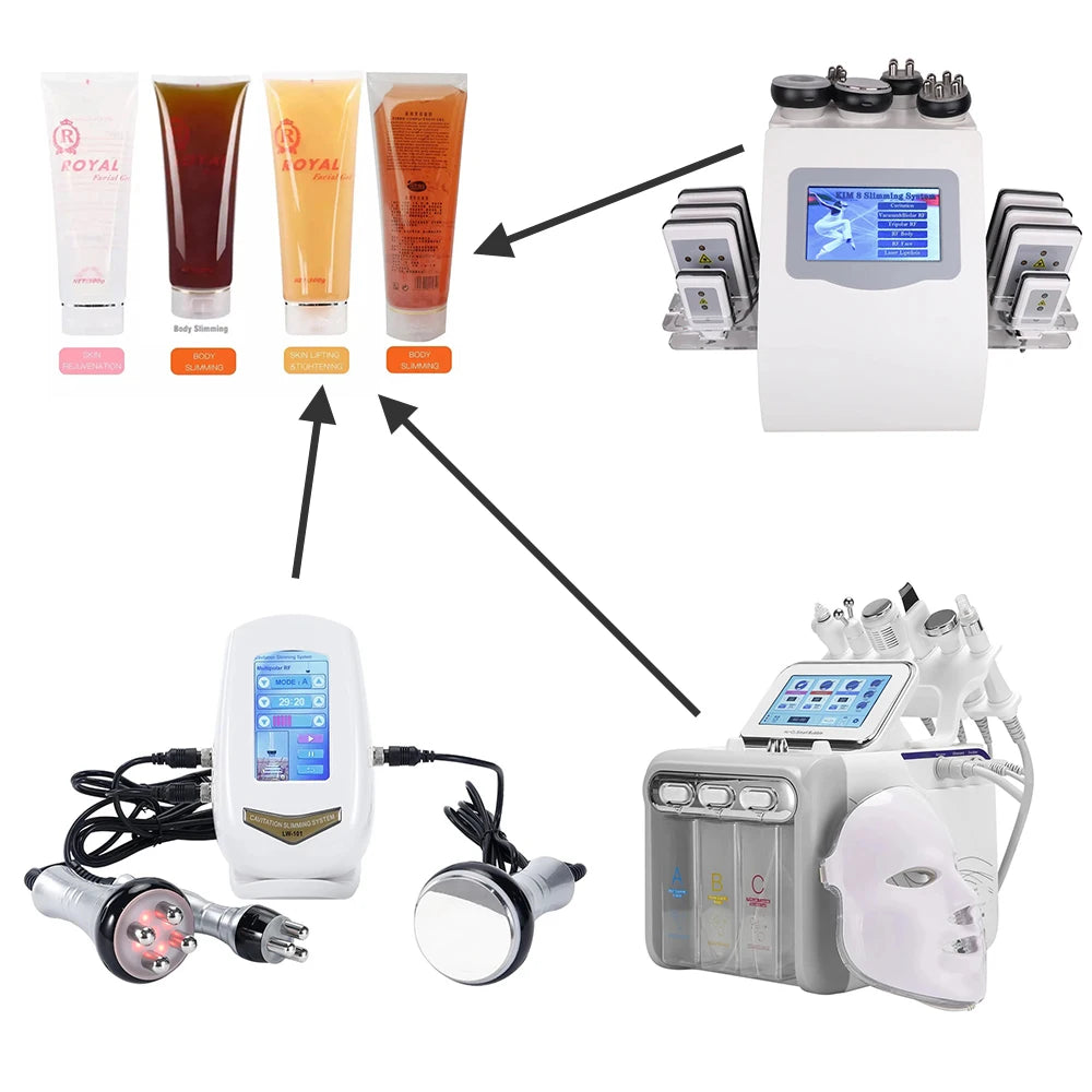 300g Beauty Machine Gel for 40K Cavitation Body Frequency Conductive Gel for RF  Slimming Radio Ultrasonic  Fat Burning Device