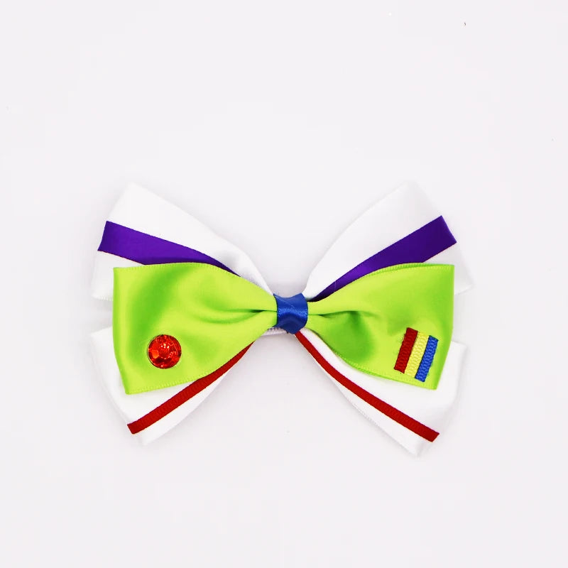 Cartoon Girl Bow Tie Hairpin Fun Pattern TOY Story for Women Girls Festivals Daily Wear Cute Children's Hair Accessories