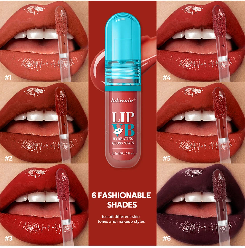 Lip Stain Vb Hydrating Gloss Stain 12HR Hydration Long-Lasting Moisturize Nourish Lips Hydra Honey Instant Glossy Wetness Makeup