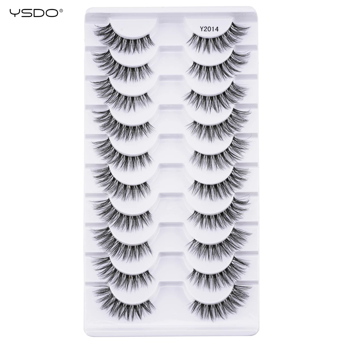 YSDO 5/10 Pairs Natural Eyelash Extension Hand Made Maquilagem Fluffy Fake Half Lashes Soft 3D Mink Lashes Makeup Faux Cilios