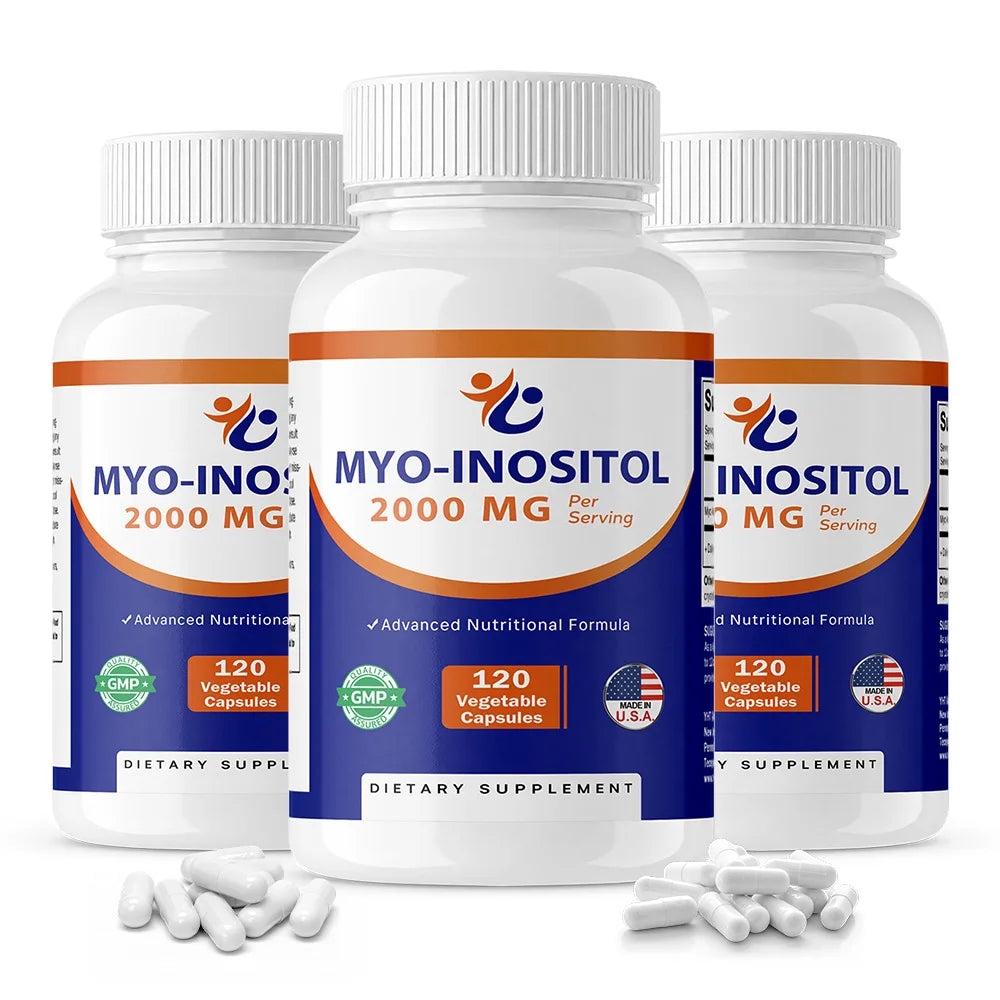 Myo-Inositol 2000 mg - Promotes Hormonal Balance and Ovarian Health, Regulates Menstrual Cycles, and Improves Mood