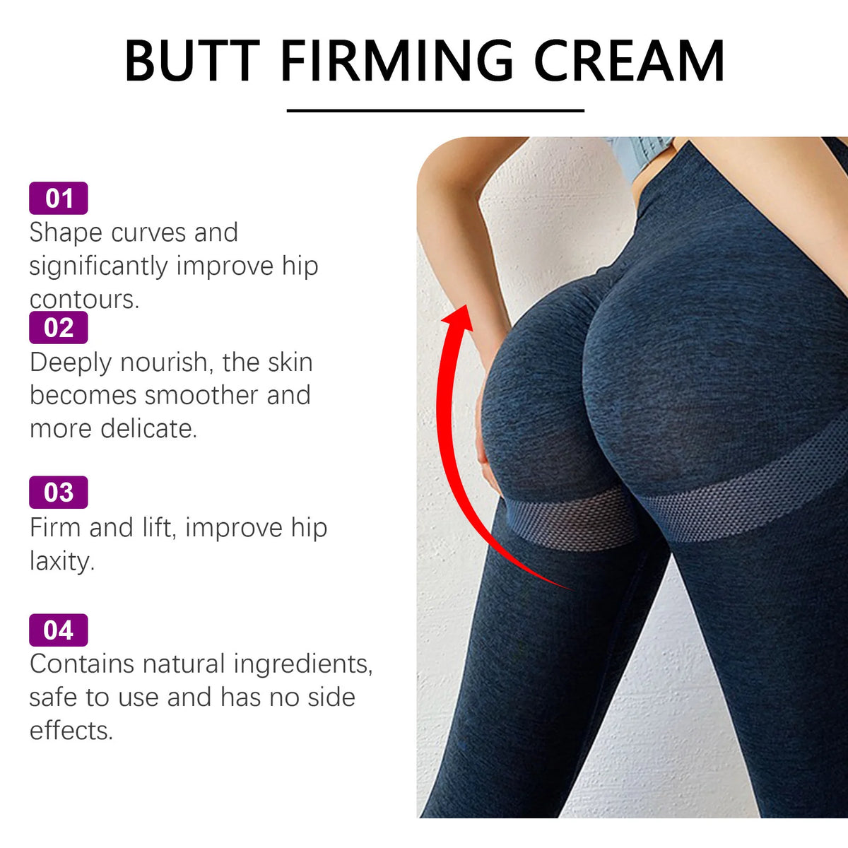 Eelhoe Hip Lifting Massage Cream Nourish Firming Lasting Shaping Ass Tightening Anti Cellulite Lift up Buttock Enlargement Cream