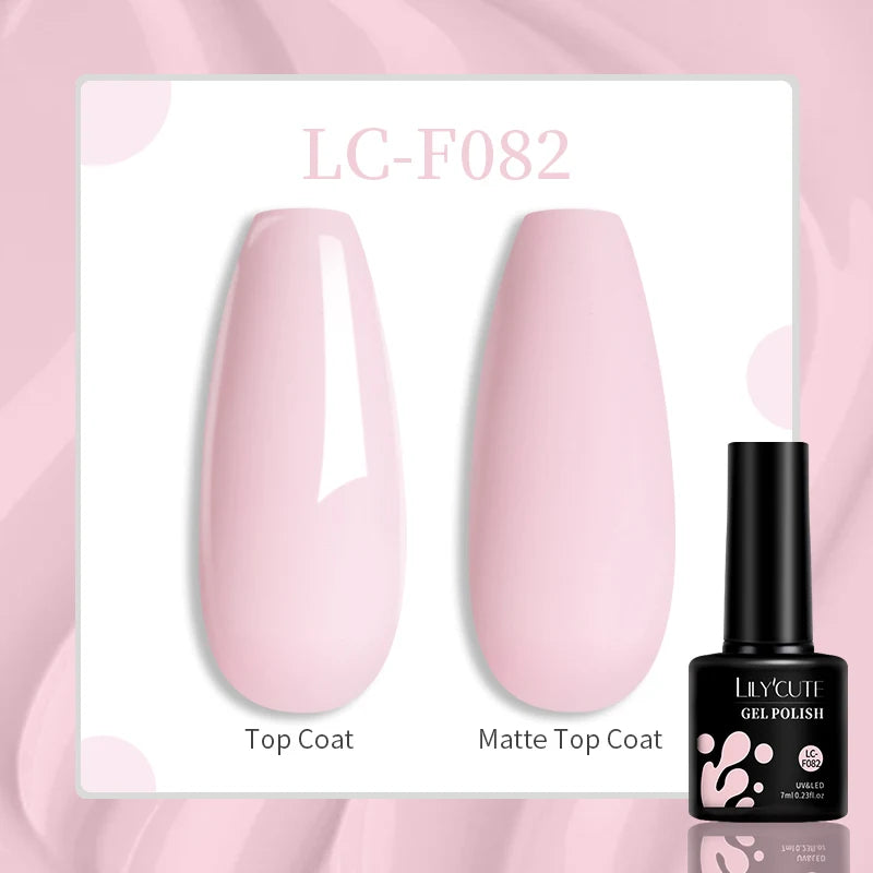 LILYCUTE 7ML Quick Extension Nail Gel Vernis Semi Permanent Acrylic Crystal White Clear Nude Gel Nail Polish UV Construction Gel