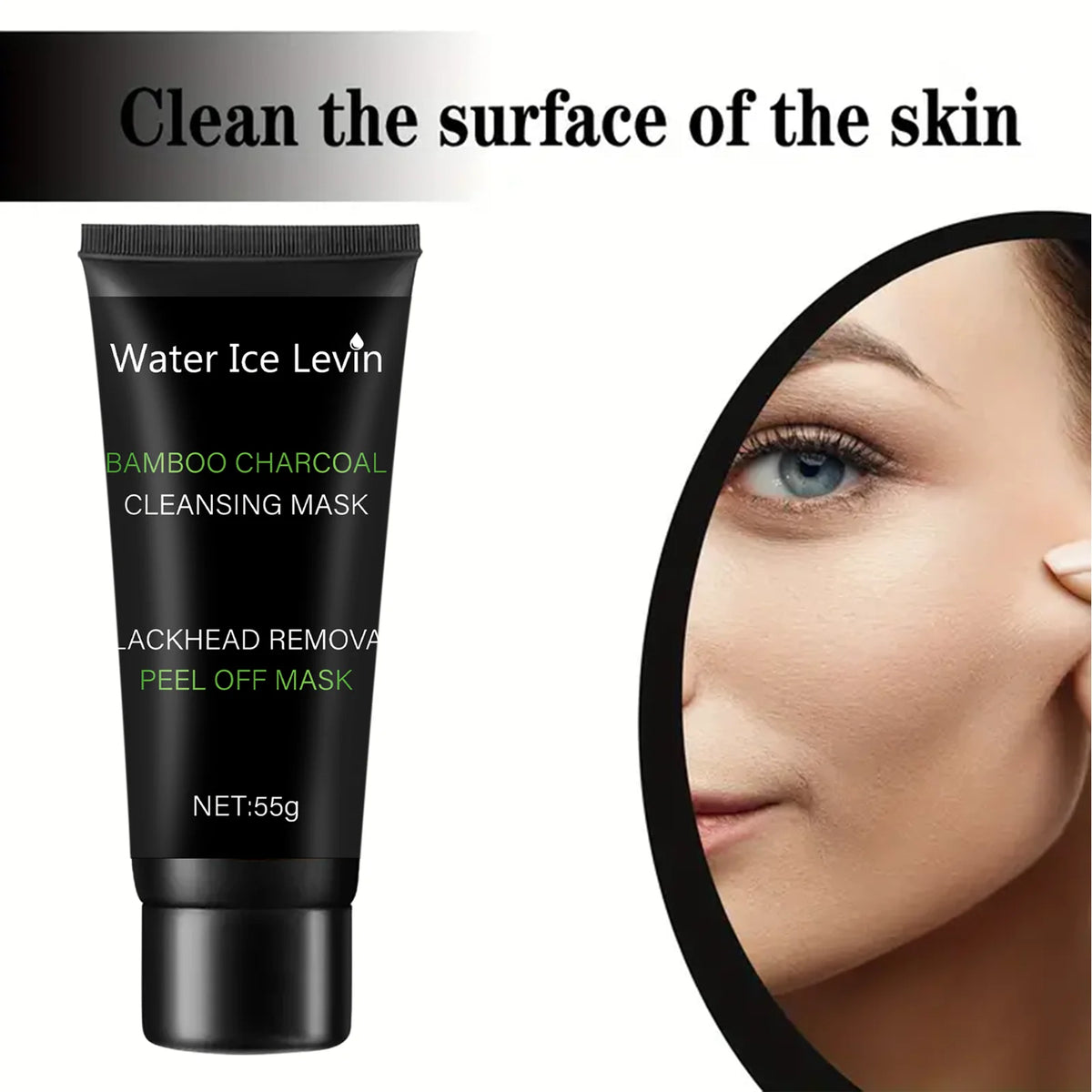 Bamboo Charcoal Cleansing Mask Blackhead Removal Deep Mask Deep Exfoliating Mask Treatment Black Mask