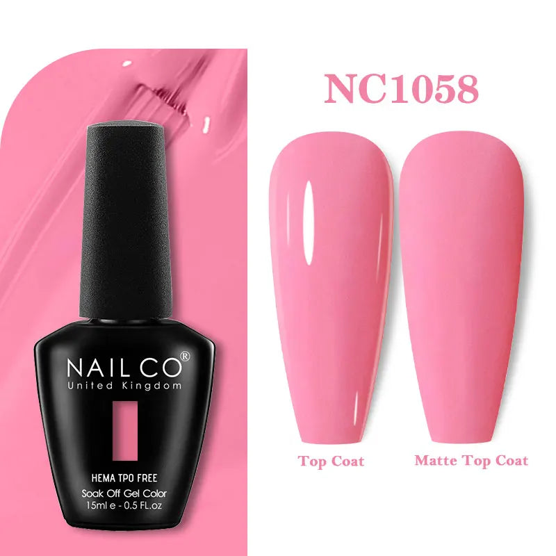 NAILCO 15ml TPO-Free Nail Gel Polish Vernis Semi Permanent Nails Art Manicure Design Hybrid Remover Gel Top Coat Ongle Gel UV