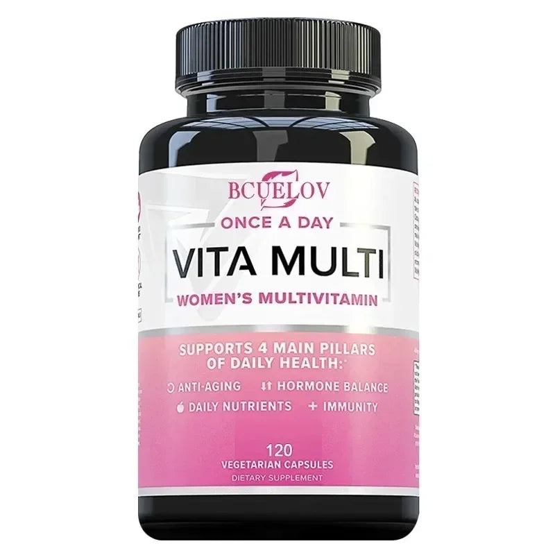 Women's Daily Multi Supplement Capsules - Daily Multivitamin To Support Energy and Immune Joints Hair Skin & Nails Health