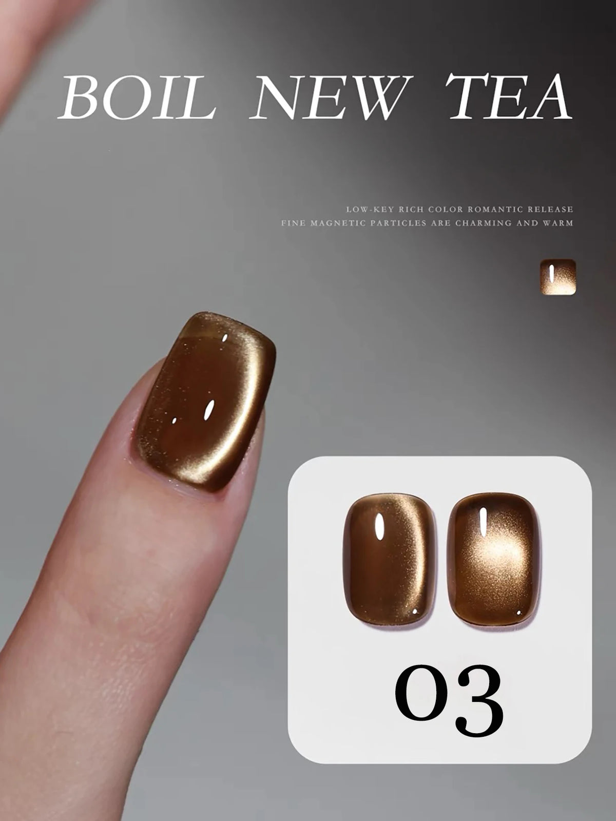 1-12pcs WS Autumn Winter Nails Golden Red Cat Eye Gel Nail Polish Whitening Popular Dopamine Nail Shop Nail Art Nail Supplies
