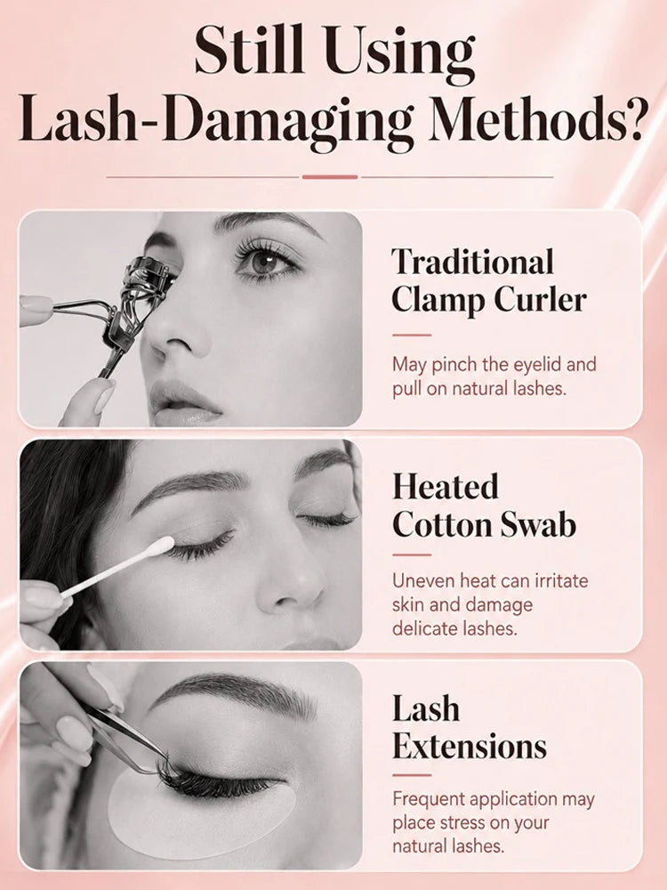 Electric Eyelash Curler, Effortless Curling for Natural Lashes, Hand‑Held Cosmetic Accessory for Daily Eye Makeup