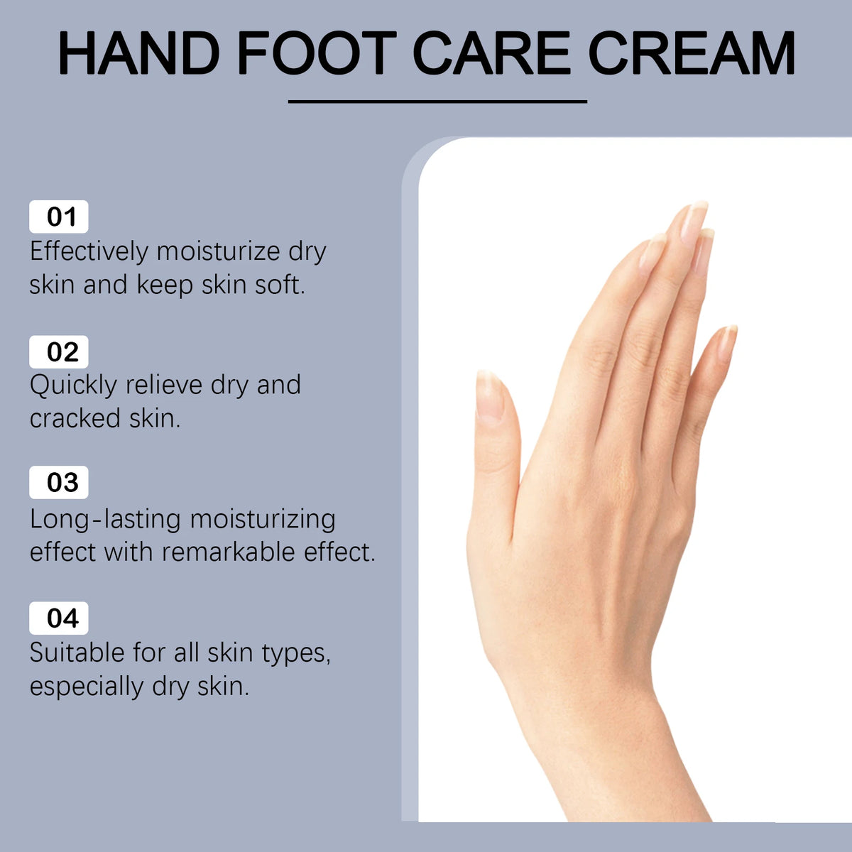 Hand & Foot Moisturizing Stick - Relieves Dryness, Nourishes & Hydrates, Gentle Long-Lasting Skin Care Balm for Hands & Feet