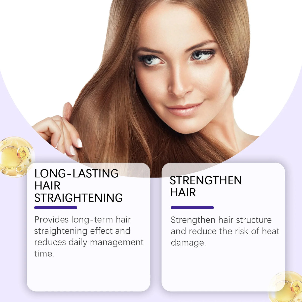 Protein Hair Straightening Cream Repair Dry Frizz Damage Leave-In Treatment Healing Color Protection Deep Conditioning Hair Mask