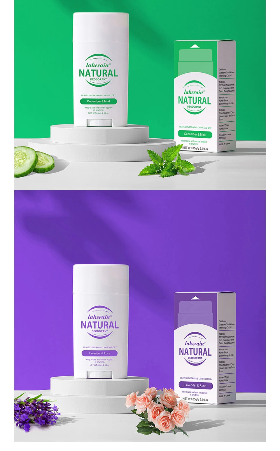 Natural Deodorant Long-lasting Fragrance Eliminate Odors Natural Plant Components Smells Fresh Fragrant Deodorant For Men Women
