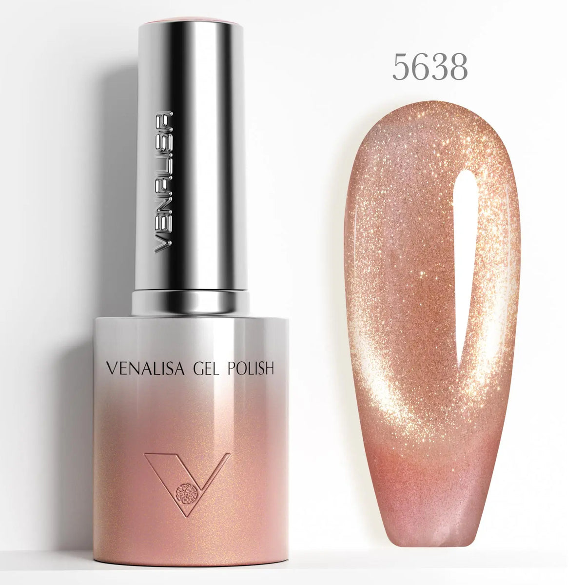 VENALISA 60 Colors TPO/HEMA FREE Glitter Gel Cat Eye Gel Nail Polish UV/LED Soak-Off Gel Polish Manicure DIY Nail Art Christmas