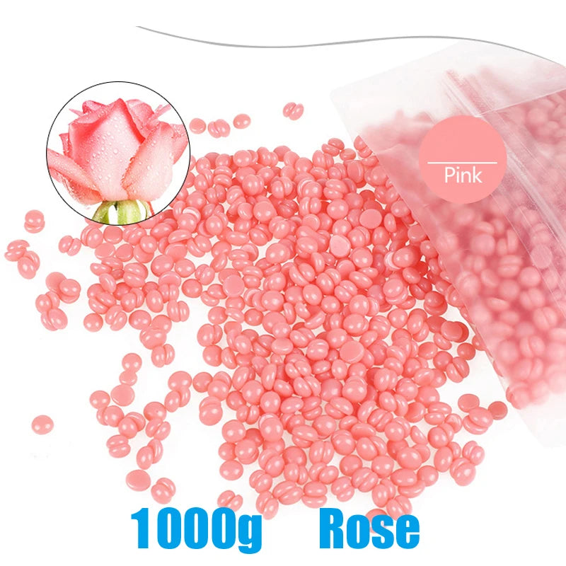 2026 1000g/500g/50g Wax Beans for Hair Removal Fast Painless Body Bikini Wax for Heater Machine Use in Beauty Salons And Home