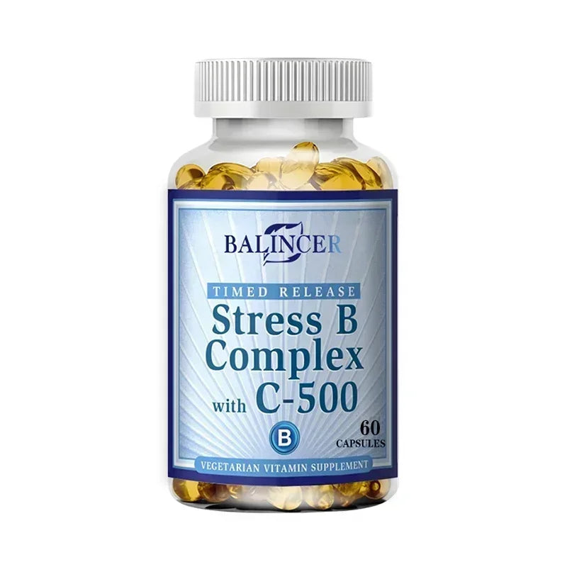 Vitamin B Complex Capsules - Helps Improve Immunity, Neutralizes The Energy in Cells, Improves Immunity and The Nervous System