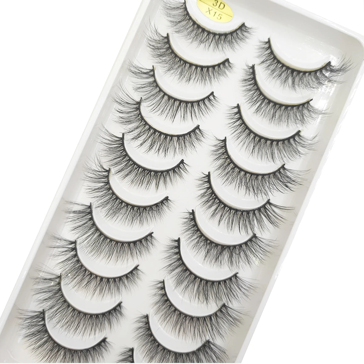 20 Style 10 Pairs Natural 3d Mink Lashes Soft False Eyelashes Cross Messy Dense Eye Lashes Extension Makeup Faux Cils Maquillaje