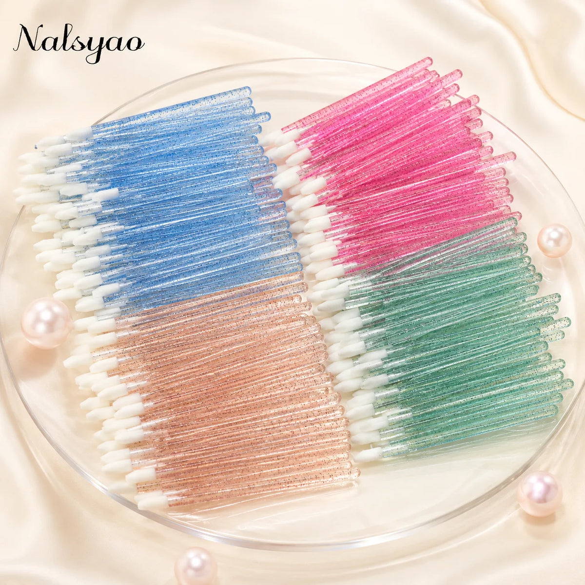 50Pcs Disposable Lip Brush Individual Lash Cleaning Mascara Applicator Makeup Brushes for Eyelash Extension Removal