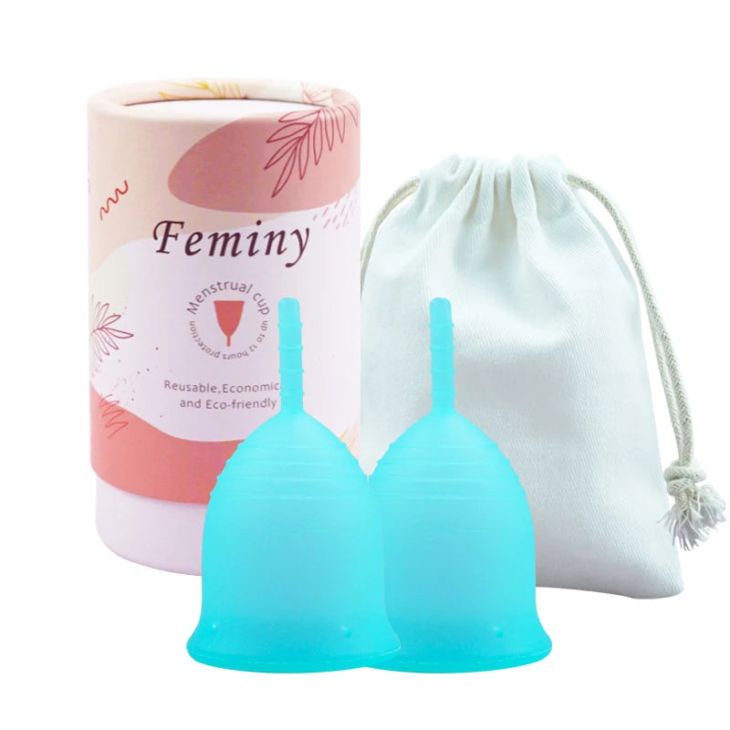 Soft Menstrual Cup 100% Medical Silicone Woman Period Use Hypoallergenic Certified Menstrual Collectors Menstruation Cups