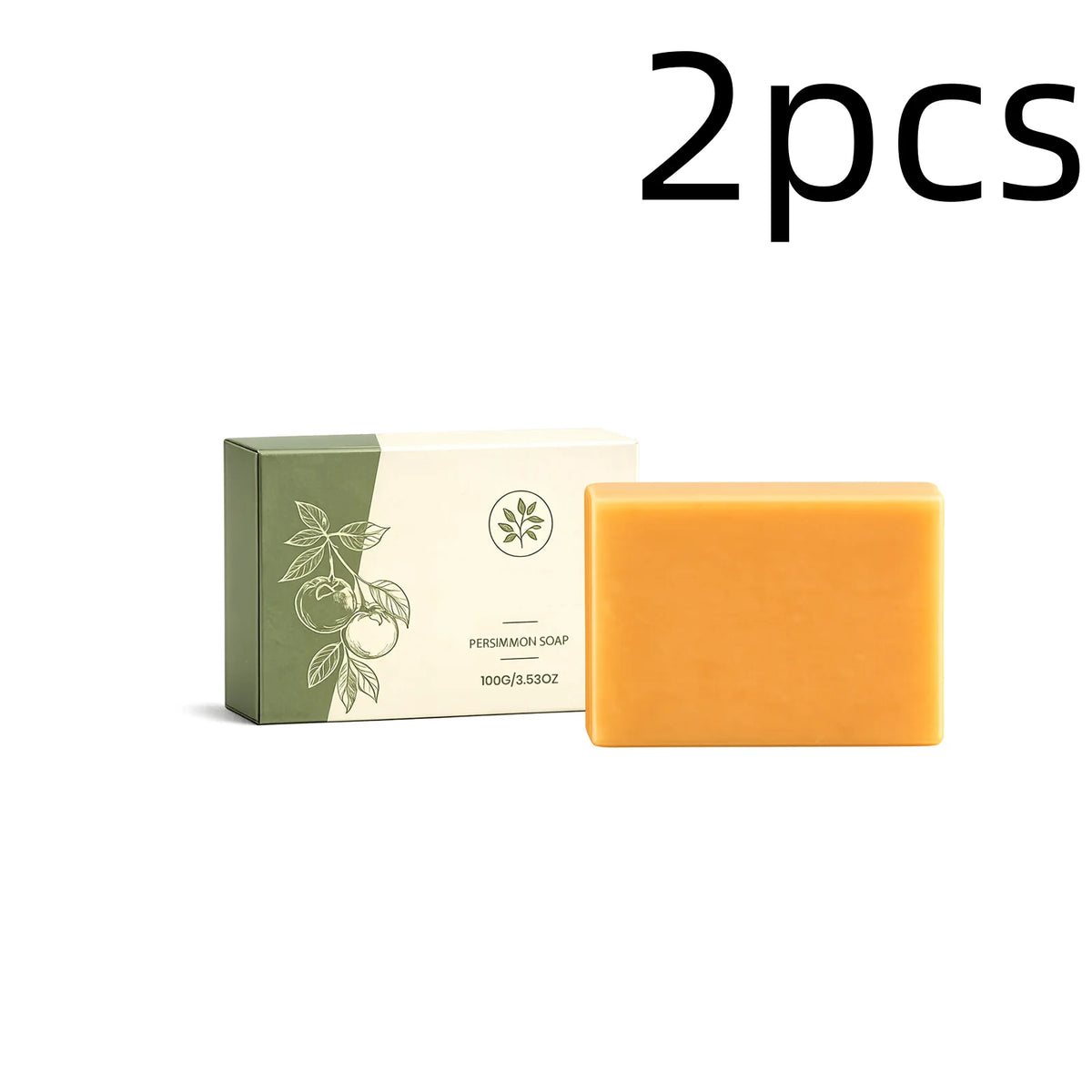 Persimmon Extract Soap Deeply Cleaning Moisturizing Nourishing Skin Rich Foam Refreshing Fragrance Skin Friendly Body Wash Soap