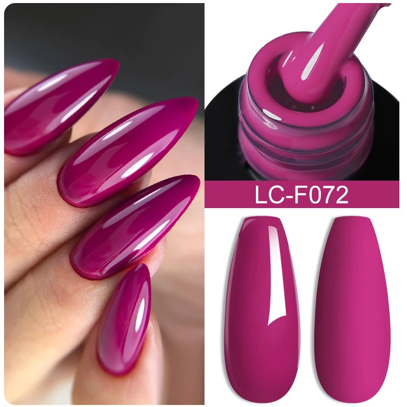 LILYCUTE 7ml Champagne Rose Gold Glitter Gel Nail Polish Colorful Sparking Long Lasting Manicure Soak Off Nails Art Gel Varnish