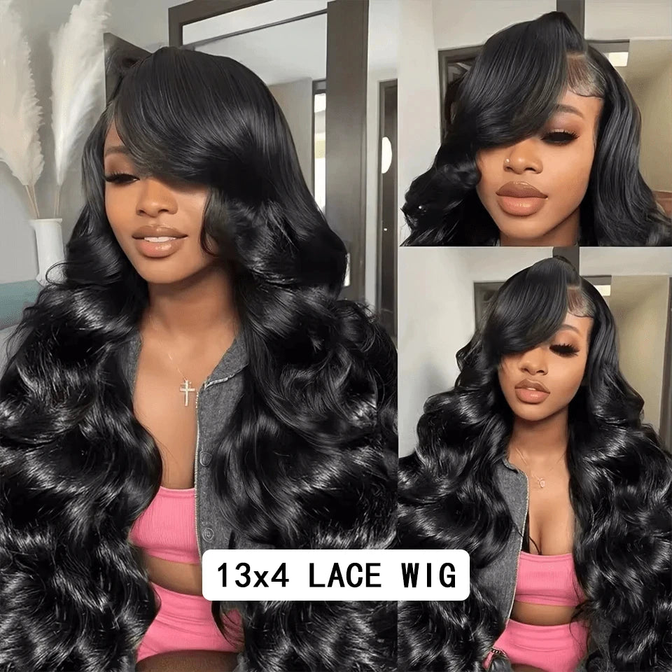 Body Wave Human Hair Wigs 13x6 Hd Transparent Lace Frontal Brazilian Hair 30 40 Inch Wet And Wavy 13x4 Lace Front Human Hair Wig