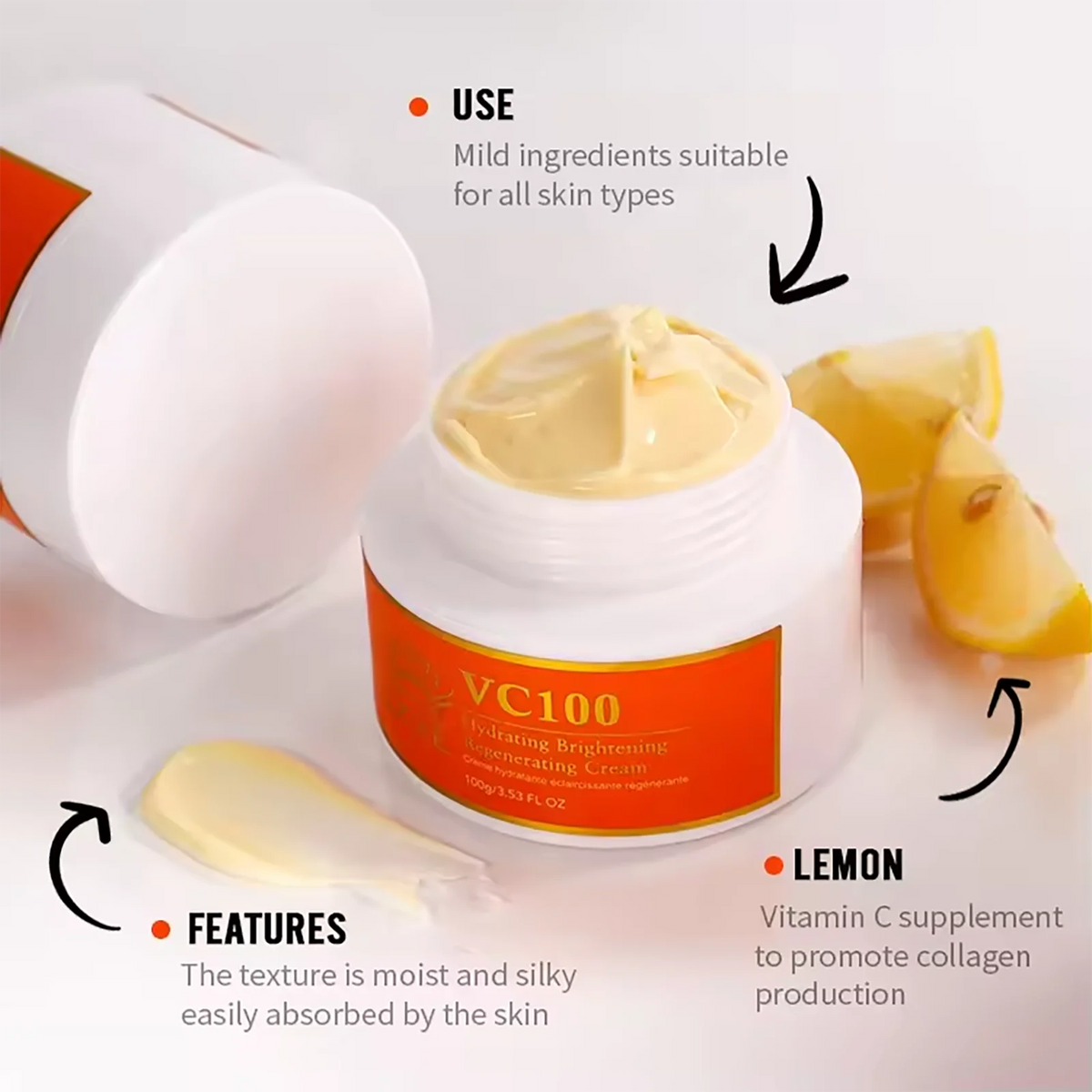 AILKE Vitamin C Brightening Moisturizing Women Skin Care Set, Anti Dark Spots, Nourishing Kit for Smooth, Even Radiant Skin Tone