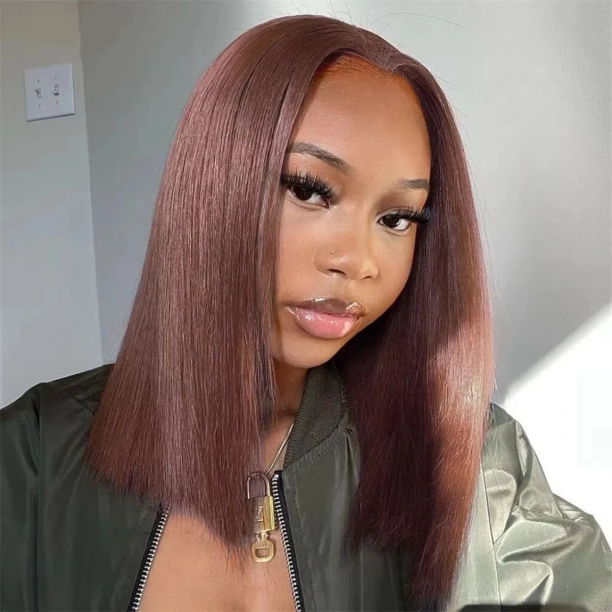 Burgundy Bob Wig Human Hair 13x4 Frontal Lace Straight 99J Short Human Hair Wigs Red Wig Front Human Hair Wig Colored Human Hair