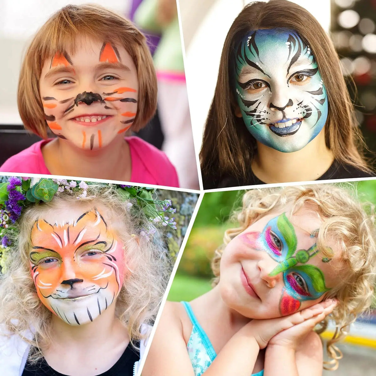 22 Color Face Body Painting Kit for Kids Adults,Face Paint Makeup Palette with Brush,Halloween Carnival Artist Cosplay Art Party