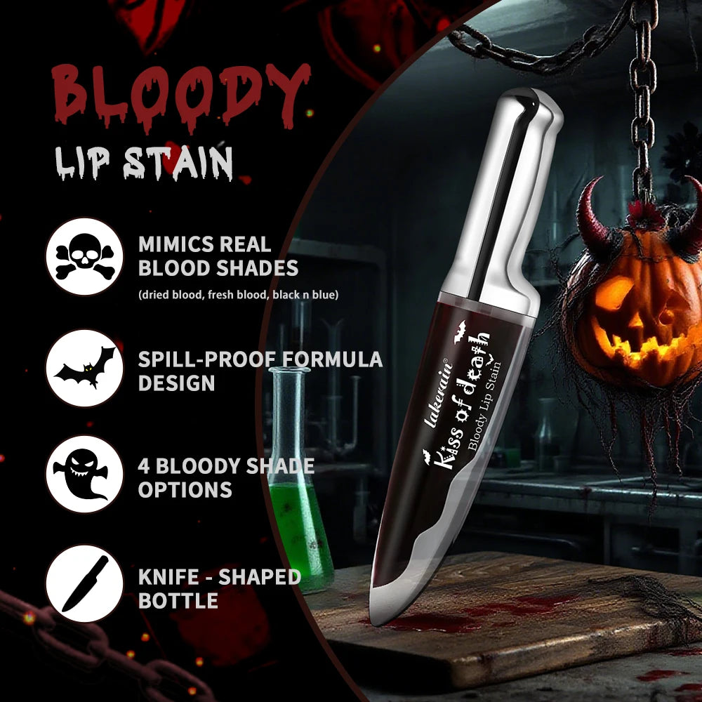 Halloween Gothic Makeup Kit Storage Bag Dark Cream Blush Black White Face Paint Stick Cosplay Party Festival Face Body Makeup