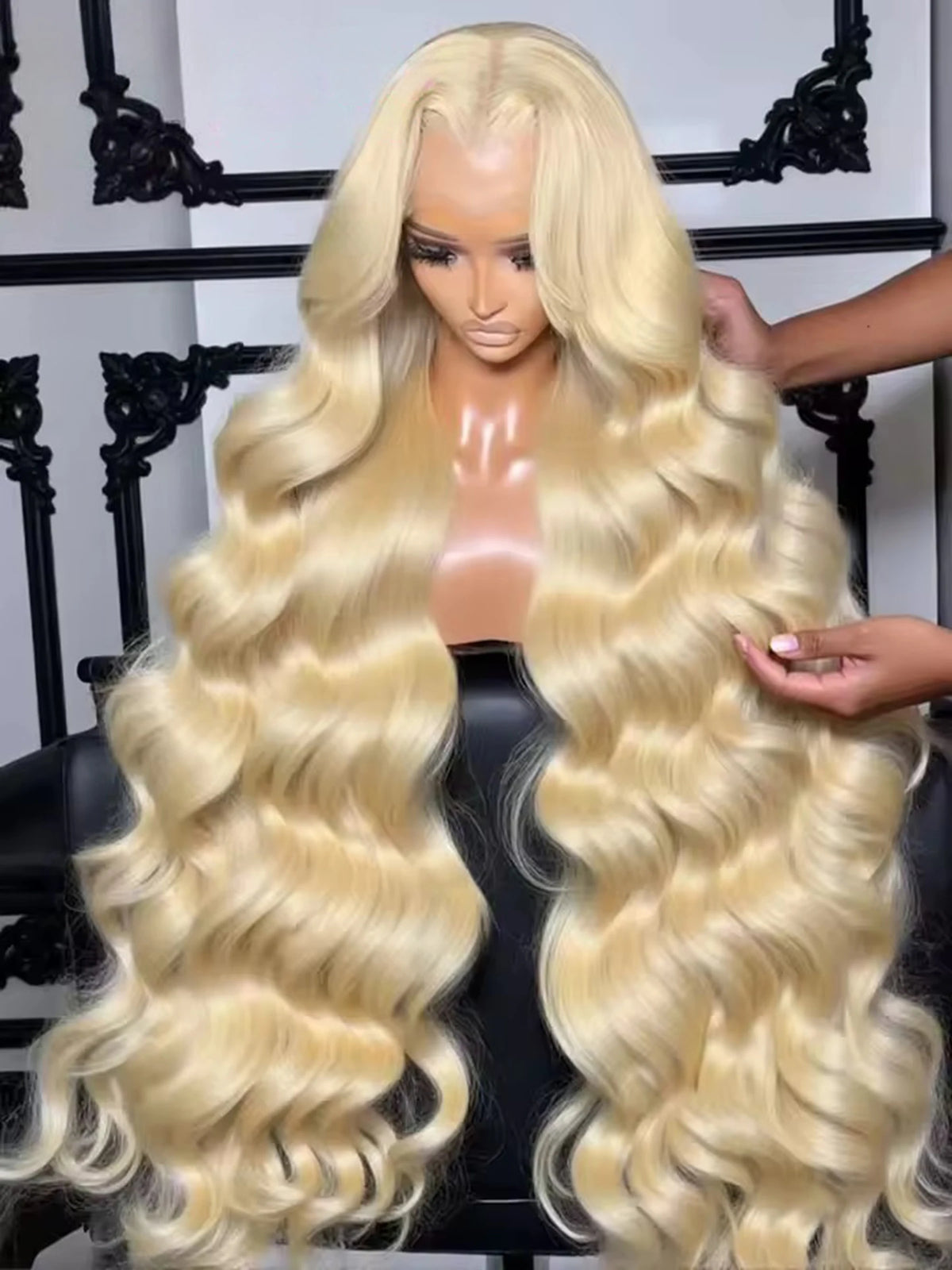 613 Honey Blonde Color Body Wave 13X4X1 HD Full Lace Frontal Wigs For Women Preplpucked Bleached Knots Cosplay Daily Party Soft