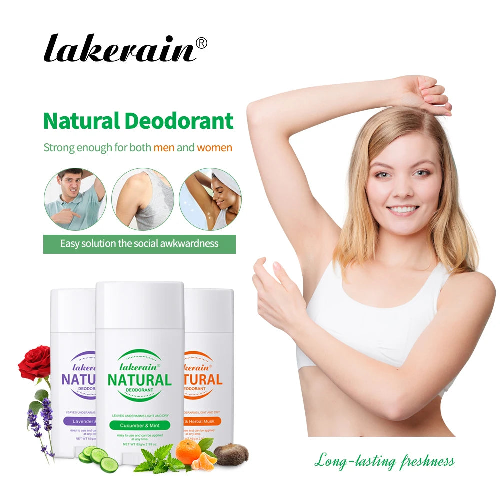 Natural Deodorant Long-lasting Fragrance Eliminate Odors Natural Plant Components Smells Fresh Fragrant Deodorant For Men Women
