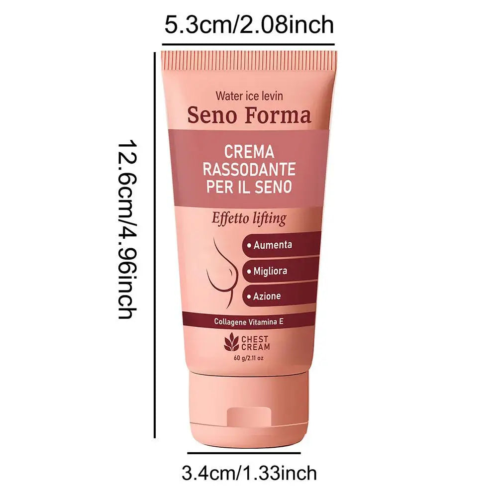 Breast Firming Cream Vitamin E Light Texture, Nourishes/Moisturizes, Collagen/Shea Butter, Boosts Elastic & Smooth Chest Skin