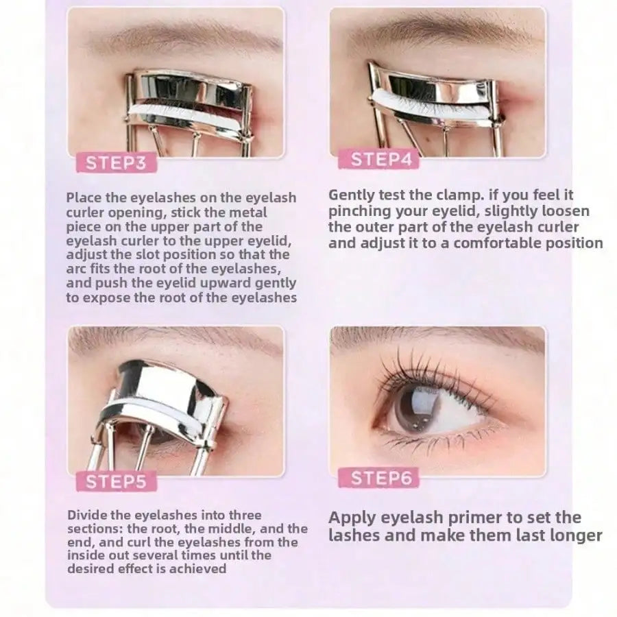 Rhinestone Decor Sunflower Eyelash Curler, Long-Lasting Curl Lash Tool, Fashion Portable Makeup Accessory