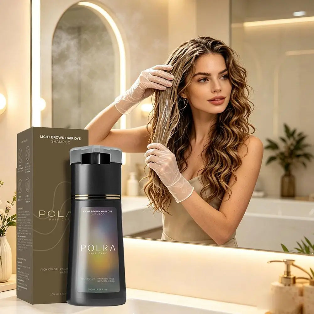 200ml 4 Colors Hair Dye Shampoo For Gray Hair For Women Men ﻿Premium Natural Hair Dye Kit Semi Permanent Hair Dye Shampoo Black