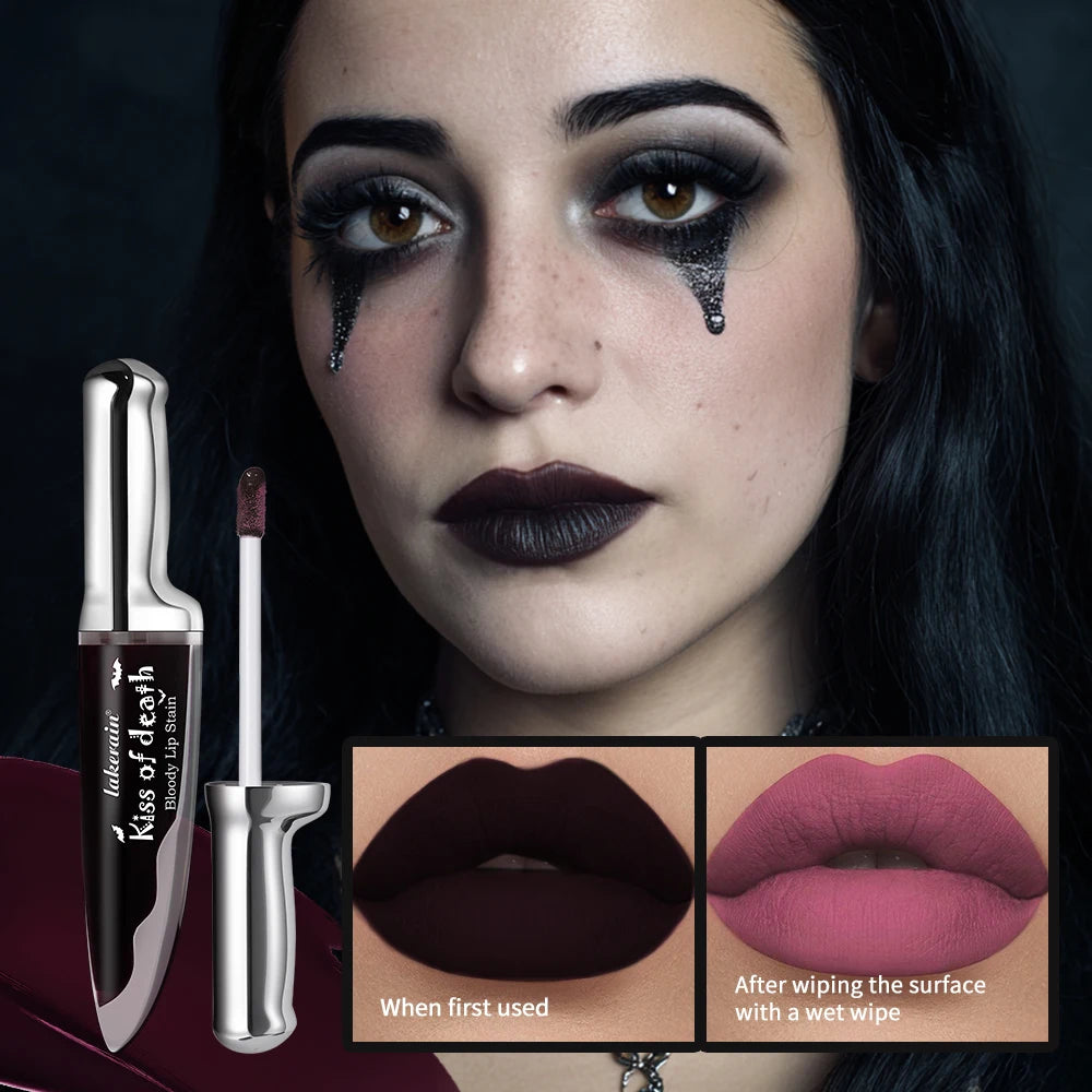 Halloween Gothic Makeup Set Waterproof Eyeliner Pencil Mascara Lip Gloss Cream Blush Kit Long Lasting Creative Makeup Cosmetic