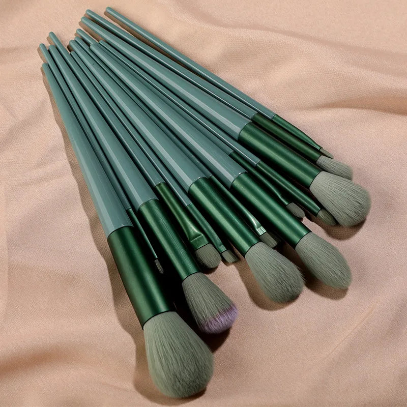 13pcs Makeup Brushes Set Eye Shadow Foundation Women Cosmetic Brush Eyeshadow Blush Beauty Soft Make Up Tools Bag