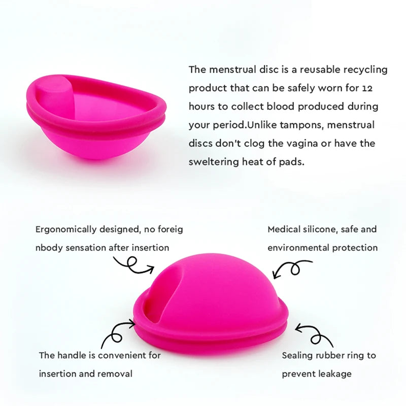10pcs Flat Menstrual Cups Medical Silicone Period Disk Menstruation Collector Menstrual Disc Reusable Disco Femenino
