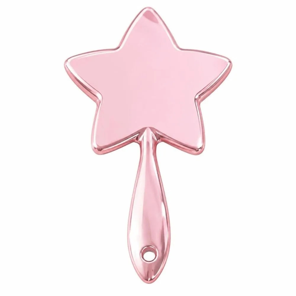 New Single-sided Handheld Mirror High-definition Portable Make-up Mirror Hanging Hole Wall Mountable Dental Mirrors Gift