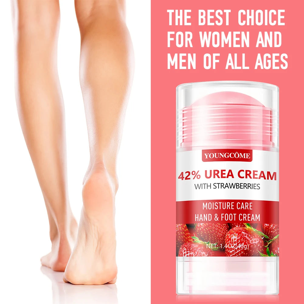 Urea Cream Strawberry Hand Feet Cream Prevent Dryness Cracking of Hands and Feet Deeply Hydrates Exfoliates Soothing Skin Care