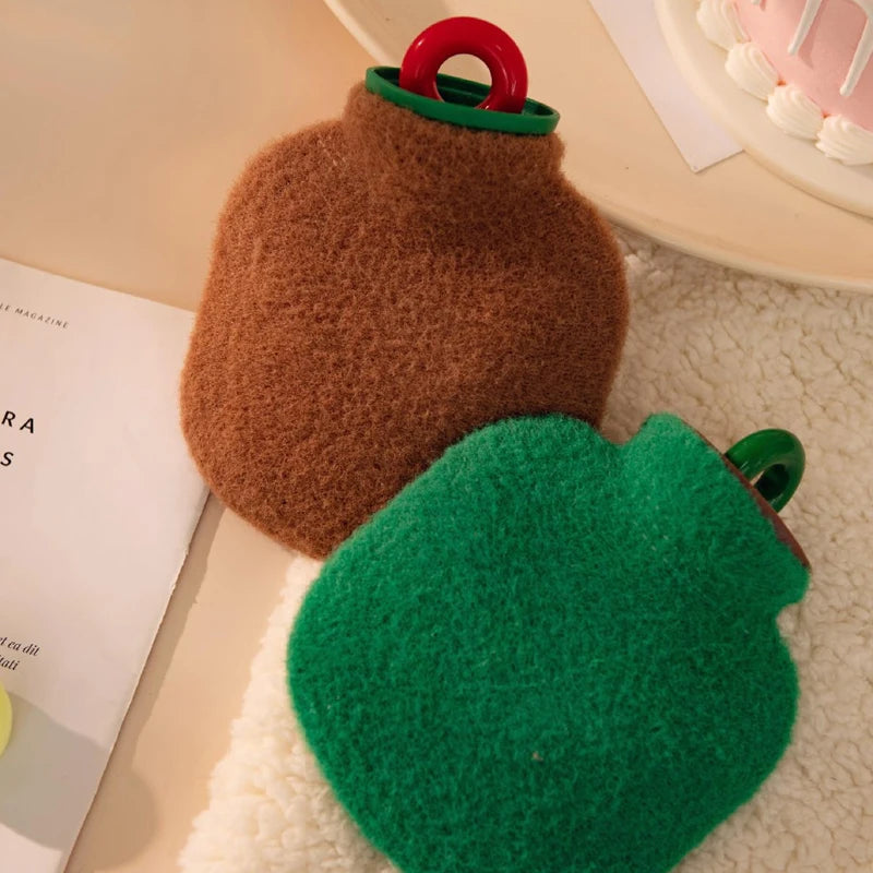 350/800ML Hot Water Bottles Bag Water-filling Hot-water Bag for Female Warm Belly Hands and Feet Keep Hand Warmer Hot WaterBag