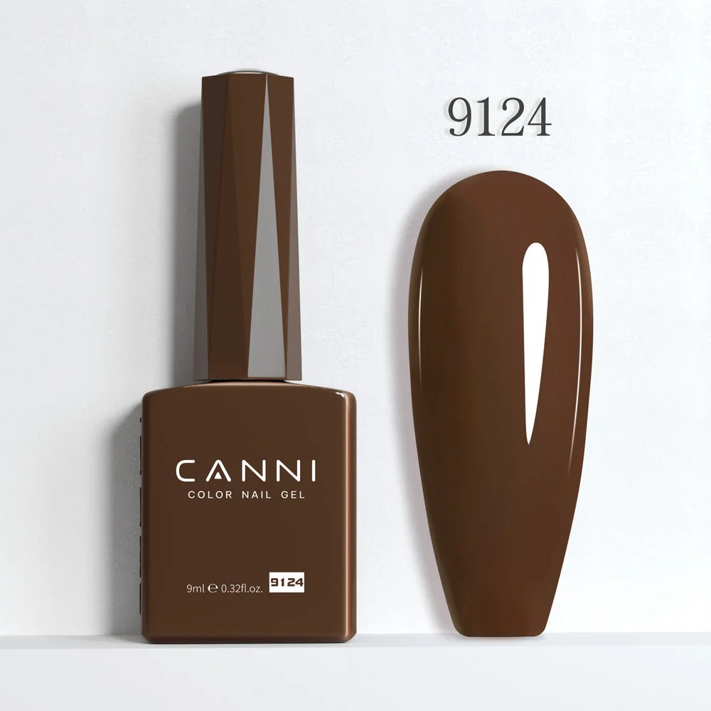 CANNI Hema Free Nail Gel Polish Christmas Red Color Collection Semi Permanent Nail Dehydrator Primer 9ml French Gorgeous Color