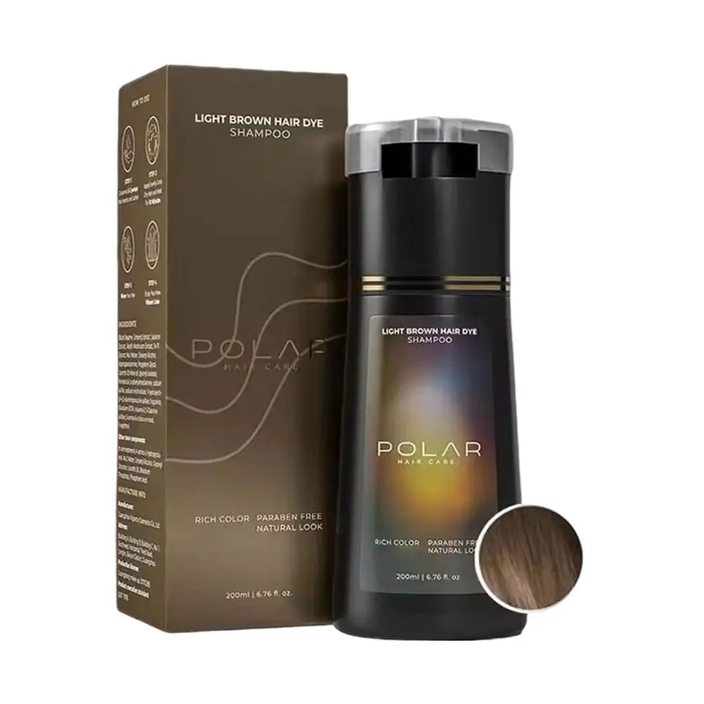 200ml 4 Colors Hair Dye Shampoo For Gray Hair For Women Men ﻿Premium Natural Hair Dye Kit Semi Permanent Hair Dye Shampoo Black