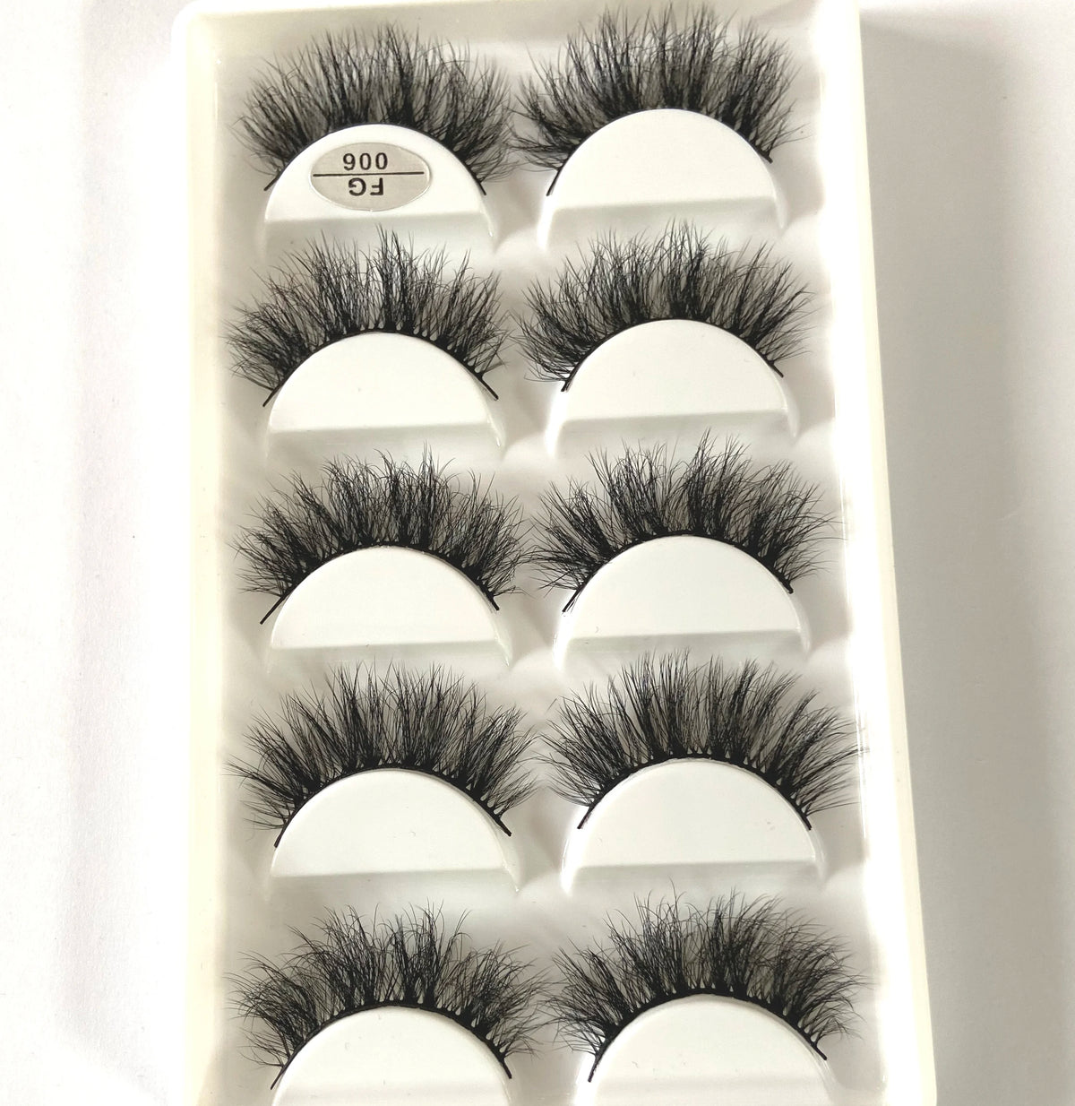 HBZGTLAD 5Pairs Handmade Mink Lashes Short False Eyelashes Dense Natural Long Messy Eye Lashes Reusable Stage Makeup Eyelashes