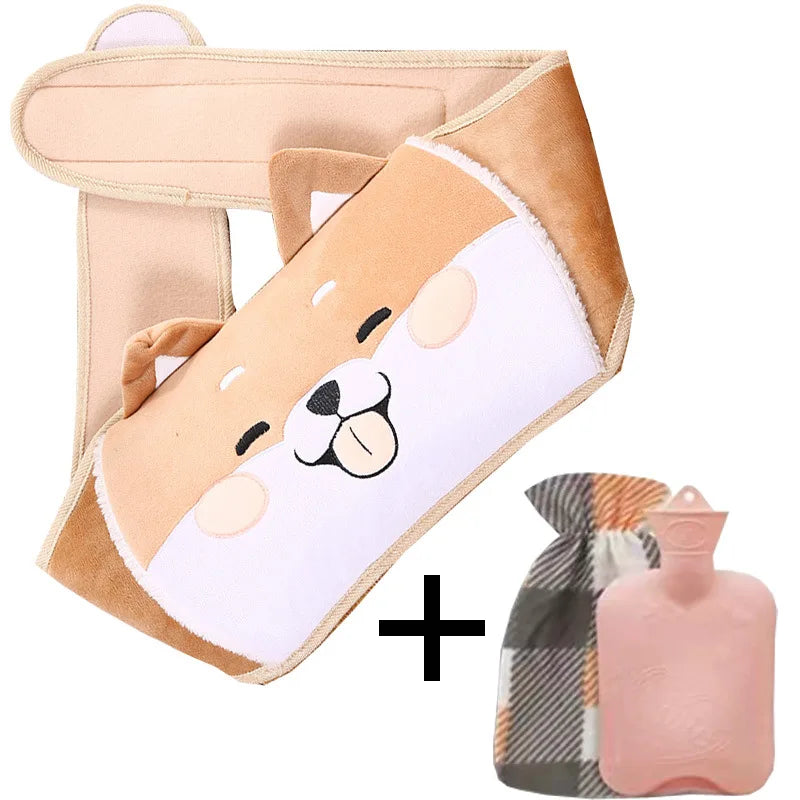 3Pcs Hot Water Bag Waist Cover Belt Stomach Abdominal Warming Band Warm Waist Cover Belt for Neck Hand with Hot Water Bottle Bag